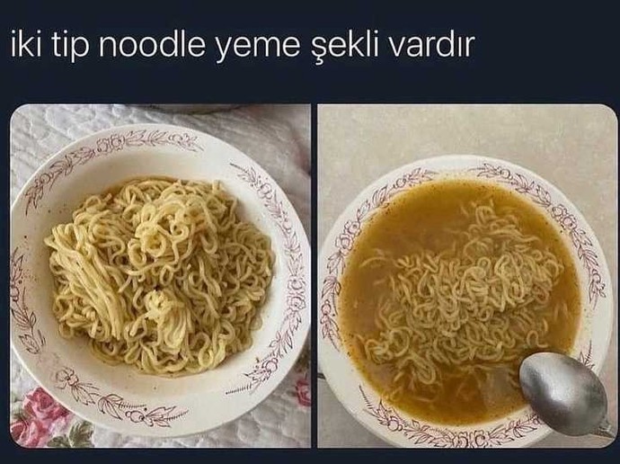 Siz hangi noodle tarafındasınız?