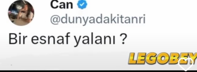 Bir esnaf yalanı söyler misiniz?