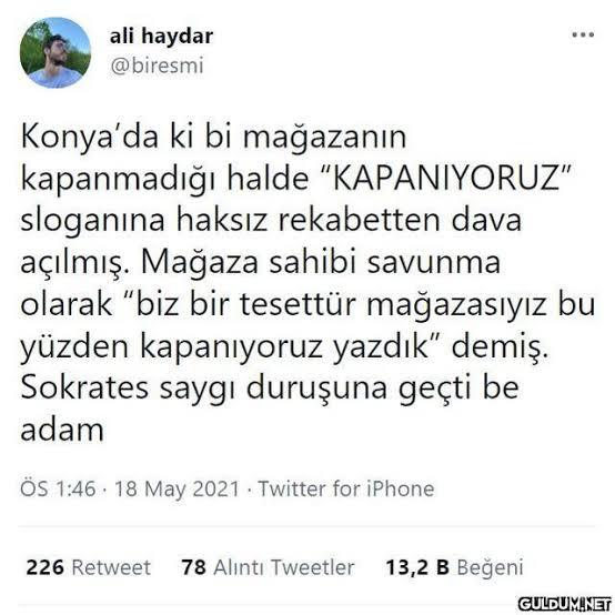 Bir esnaf yalanı söyler misiniz?