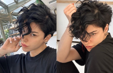 Merve Boluğurun yeni tarzı! Kısa saçını beğendiniz mi?
