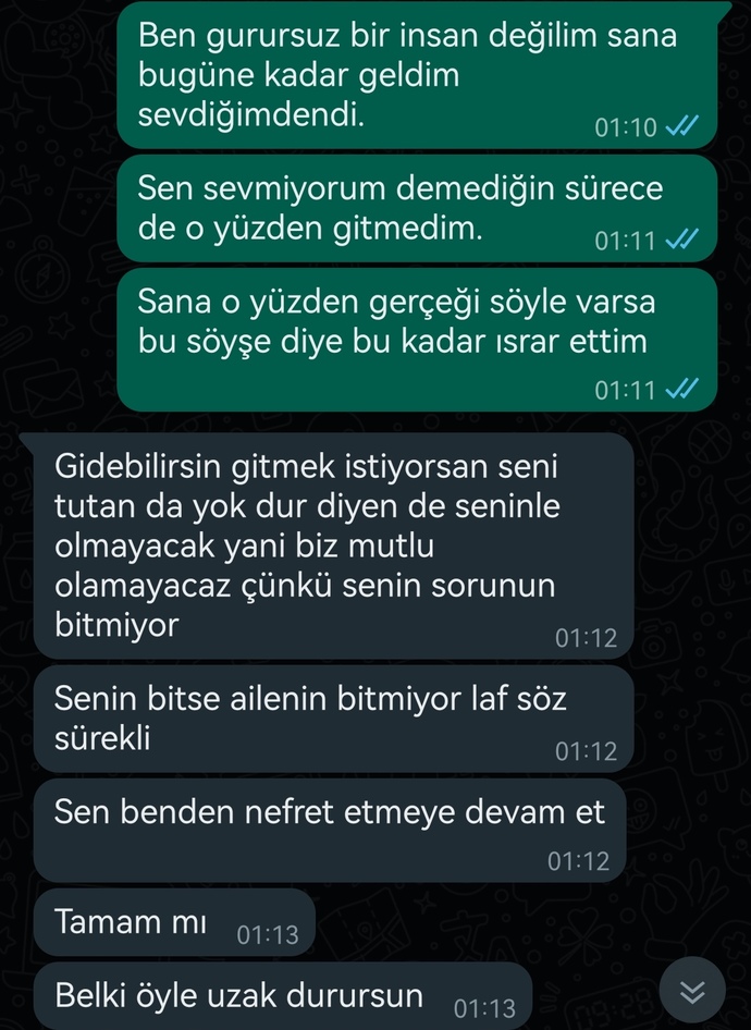 Böyle yazdı sonrada engelledi... Yorumlar mısınız?