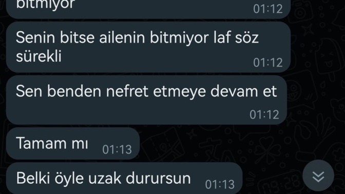 Böyle yazdı sonrada engelledi... Yorumlar mısınız?