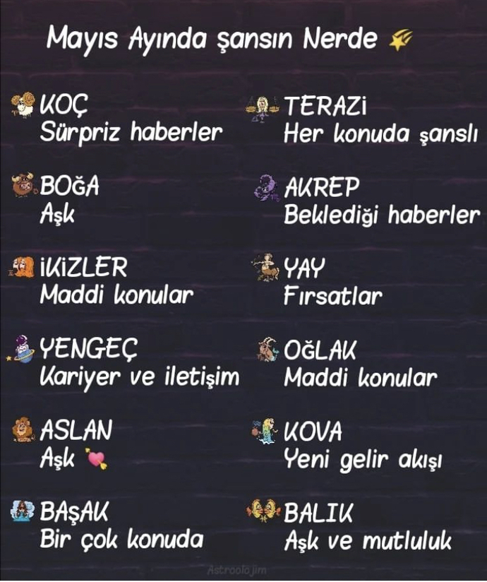 Burçların mayıs ayında şansı nerede olacak?