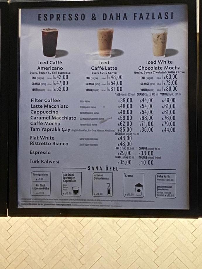 Starbucksta kahve fiyatlarına zam geldi! Siz kahvenizi nereden içiyorsunuz?
