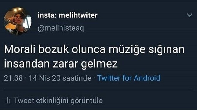 Moraliniz bozukken neye sığınırsınız?