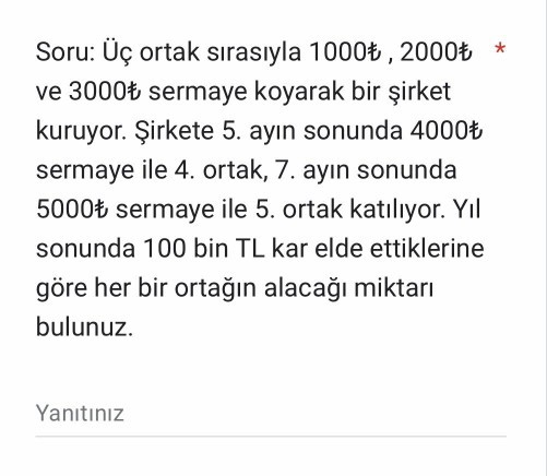 Çözebilecek var mı bu soruyu?