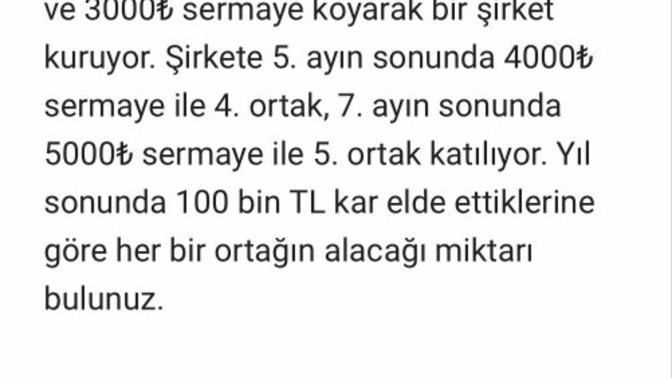 Çözebilecek var mı bu soruyu?