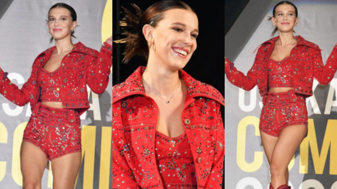 Millie Bobby Brown'un, Osaka Comic Con’un açılışından fotoğrafları! Kıyafeti güzel mi?