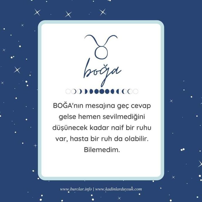 Boğa burcu olmak?