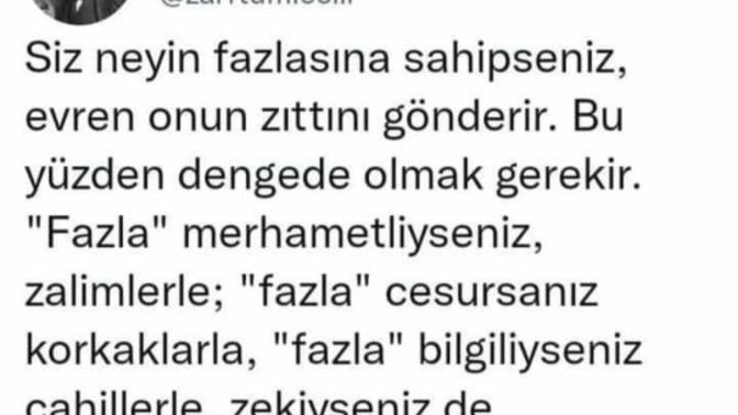 Bu söze katılıyor musunuz?