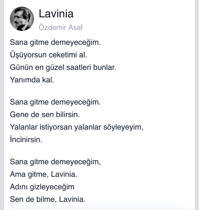 Aşk şiirleri denildiğinde favori şairin kim?