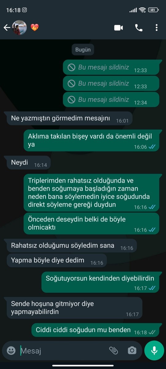 Kafasında bitirmiş midir?