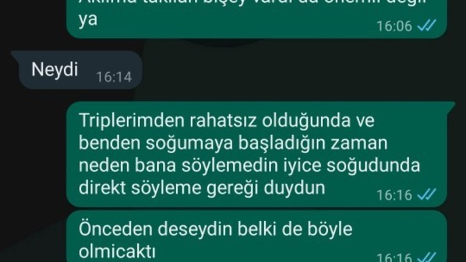 Kafasında bitirmiş midir?
