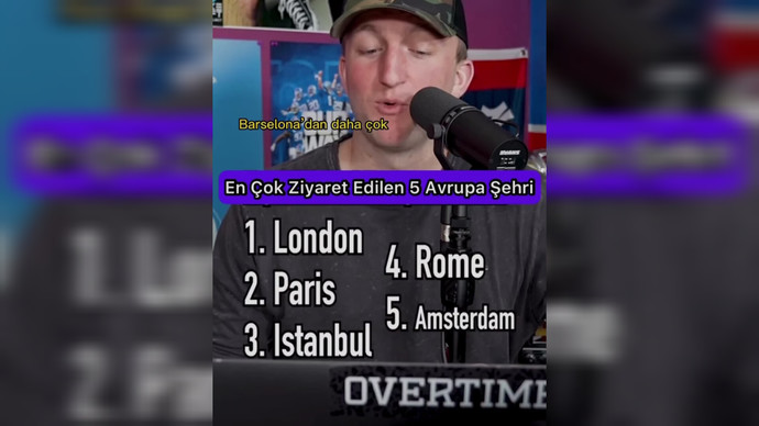 En çok ziyaret edilen 5 Avrupa şehri arasından İstanbul 3. sırada yer aldı! Siz hangi şehri ziyaret etmek isterdiniz?