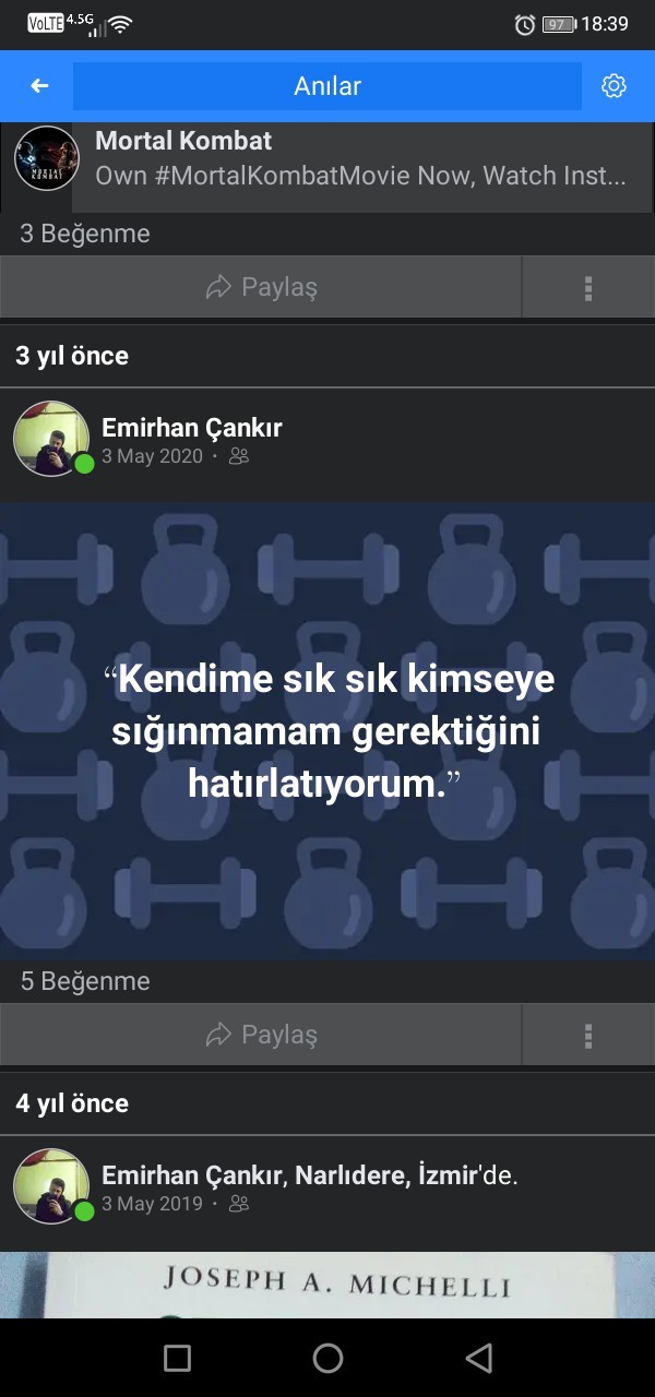 En son kime sigindin?