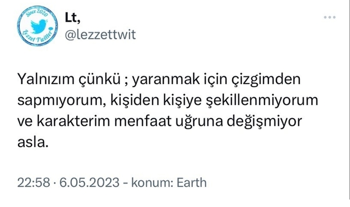 Siz yalnız mısınız?