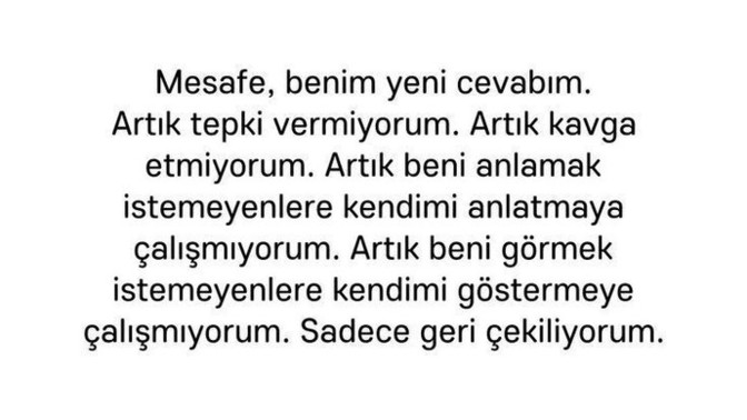 Hayat mesafeniz ne boyuttadır? Genele ve insanlara karşı?