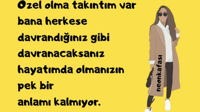 Herkesin özel olma takıntısı var mıdır 😄?
