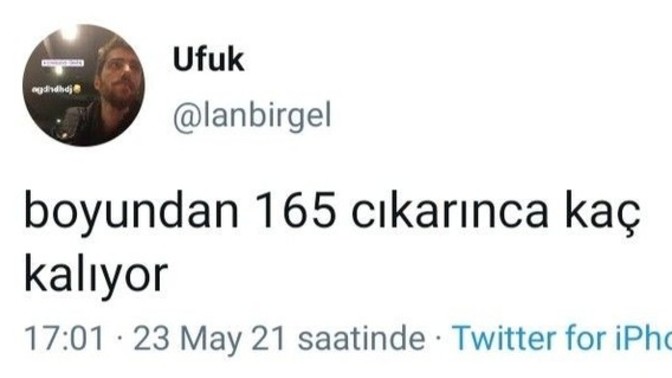 Boyunuzdan 1.60 cm çıkardığınızda kaç kalıyor?