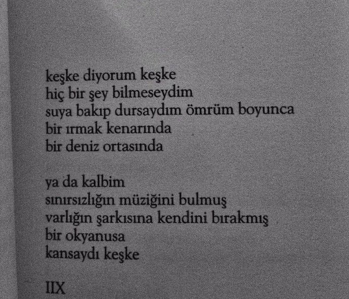 Hiç keşke dediğiniz oldu mu?