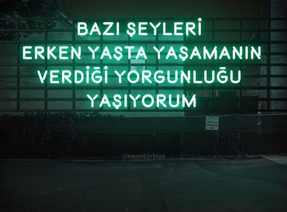 Yorgunsak bi sebebi var