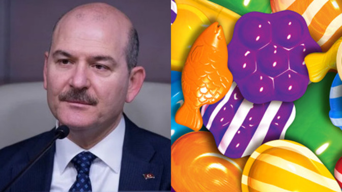 Süleyman Soylu, yorgun olduğu zamanlar eşinin telefonundan Candy Crash oynuyormuş. Siz neler oynuyorsunuz?