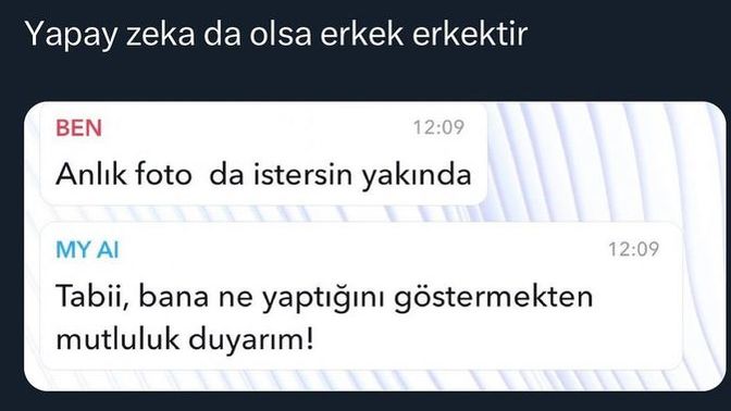 Son zamanların meşhur teknolojisi, yapay zekayı kullanıyor musun?