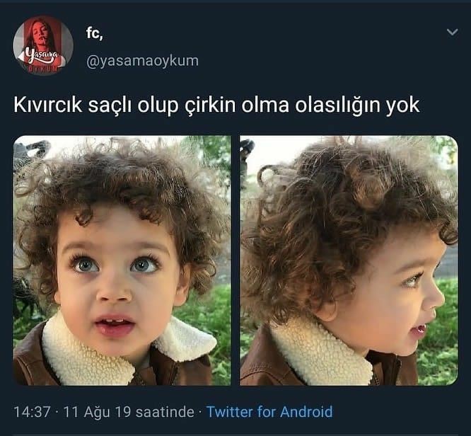 Kıvırcık saçlı olup çirkin olanlarda var mıdır?