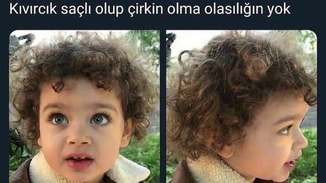 Kıvırcık saçlı olup çirkin olanlarda var mıdır?