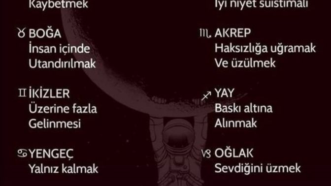 Burçlar nelerden korkar?
