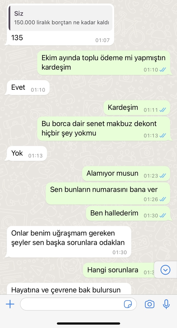 Borcu olan arkadaşıma yardım ettik. Bize borcunu ödediğine dair dekont gösteremedi. Yalan söylüyor olabilir mi?