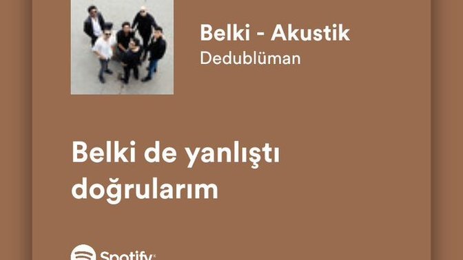 Spotify listenizin ilk 3 şarkısı nedir?
