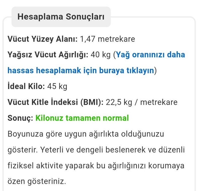 1.52 boya 52 kilo çok mu?
