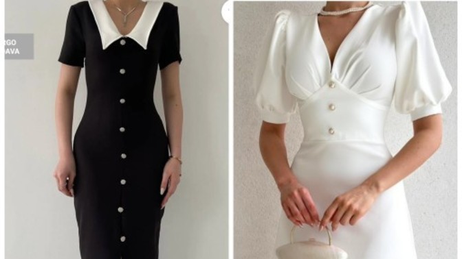 Böyle bir elbise nişan veya nikah davetinde giyilir mi? Hangisi daha güzel sizce?