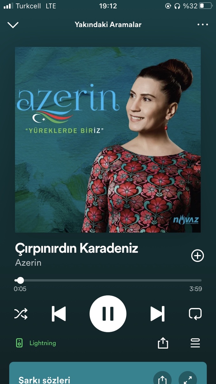 Bu şarkı benden size gelsin. Keyifli dinlemeler. şu an Hangi şarkıyı dinliyorsun?