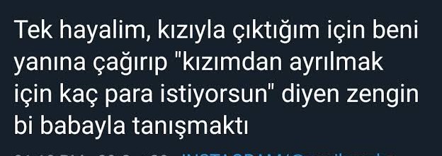 Sevgilinin babası ilişkinizi bitirmen için ne teklif ederse kabul edersin?