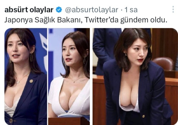 Japonya sağlık bakanı sizce de muhteşem değil mi?