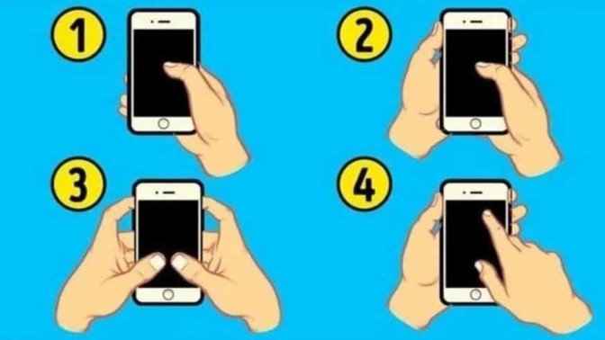 Siz telefonu hangi şekildeki gibi tutuyorsunuz?