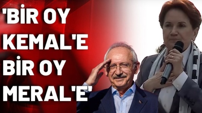 Bir oy Kemal'e bir oy Meral'e diyenlerden misiniz siz de?