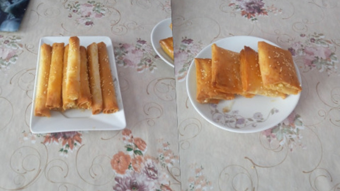Yaptığım böreklerden hangisi daha güzel sizce?