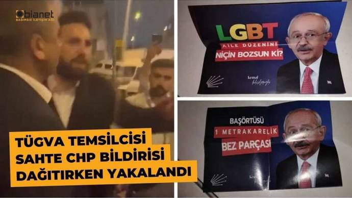 Sahte seçim broşürü dağıtırlarken yakalandılar! Size de seçim broşürü dağıttılar mı?