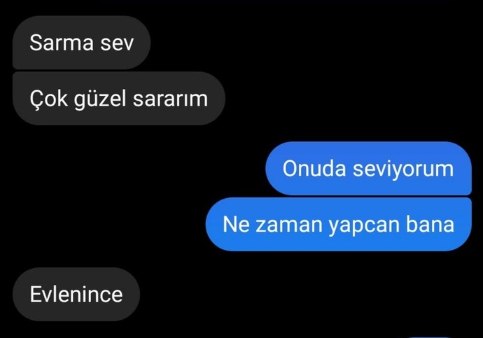 Güzel sarma saran kızdan olur mu 😂?