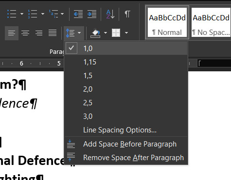 Microsoft Office Wordde yeni satır boşluğu nasıl silinir?