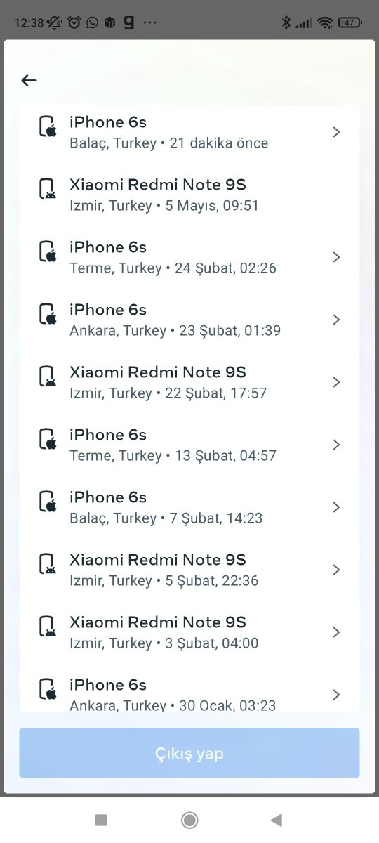 Instagram hesabımda giriş gözüküyor, başka biri girmiş olabilir mi?