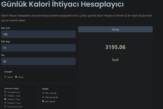 Bu beslenmeyle kilo almam zor değil mi?