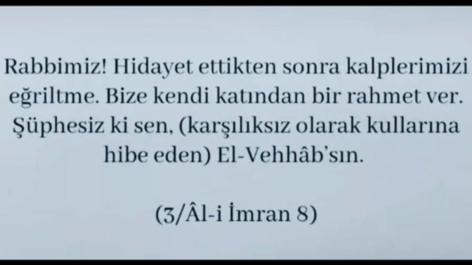 Bugün sadece kim için dua ediyorsunuz?