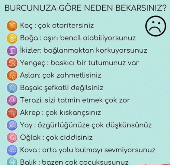 Burcunuza göre😉 neden bekarsınız?