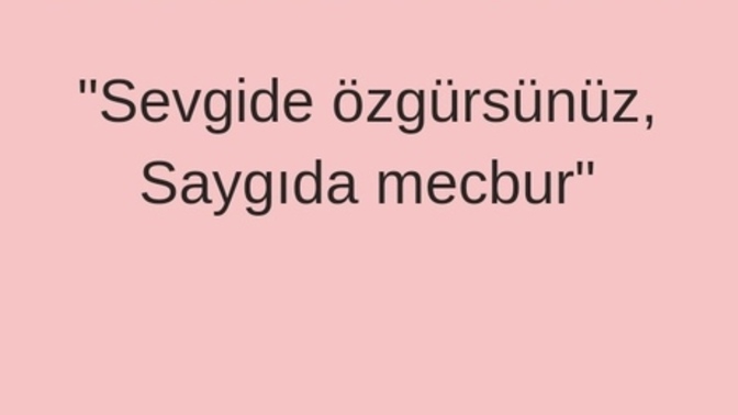 Sevgi ve saygı arasındaki farklar nelerdir?