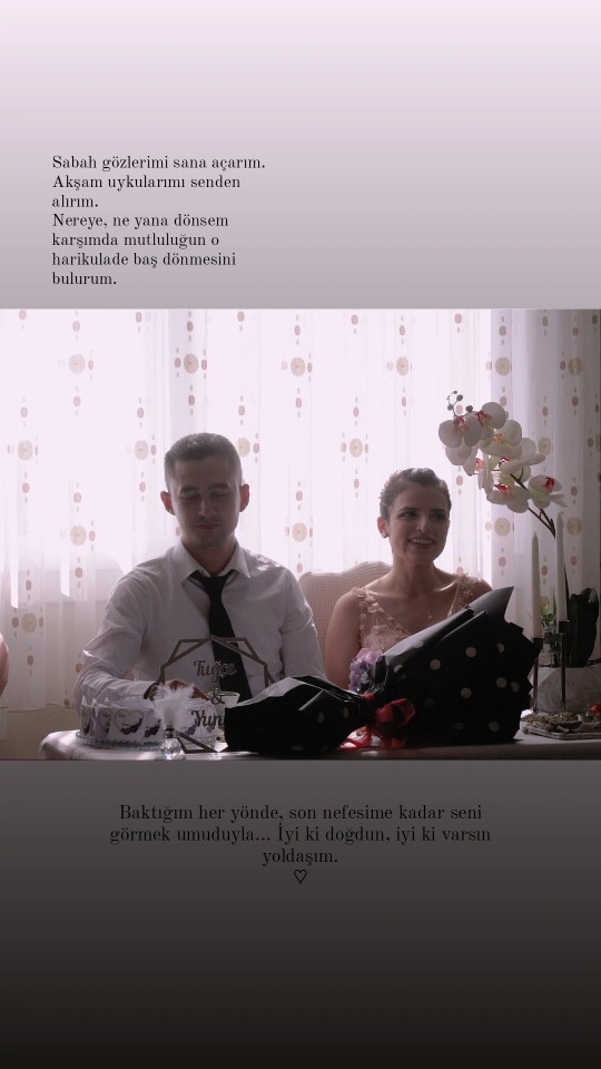 3 gün sonra eşimin doğum günü. Bu şekilde kutlayacağım. Güzel olmuş mu sizce 😌?