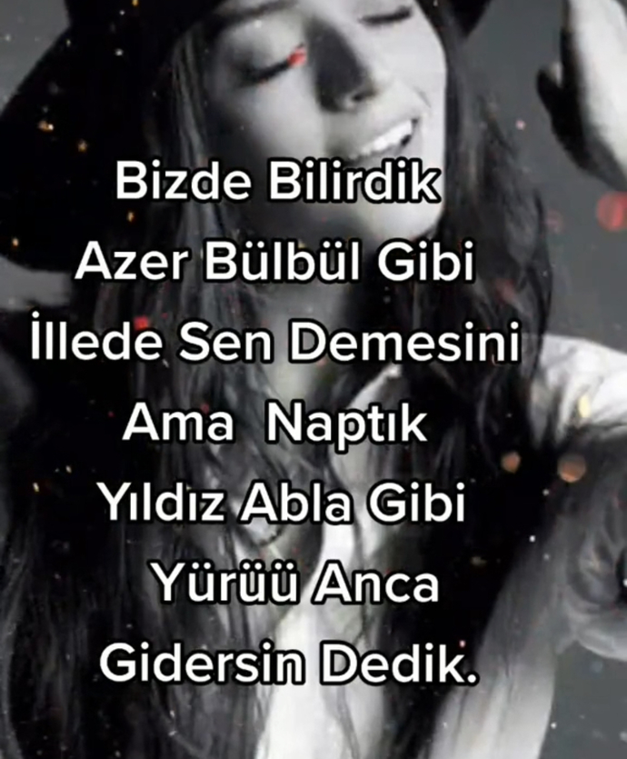Ömrünüzü yiyenlere buradan ne söylemek istersiniz?